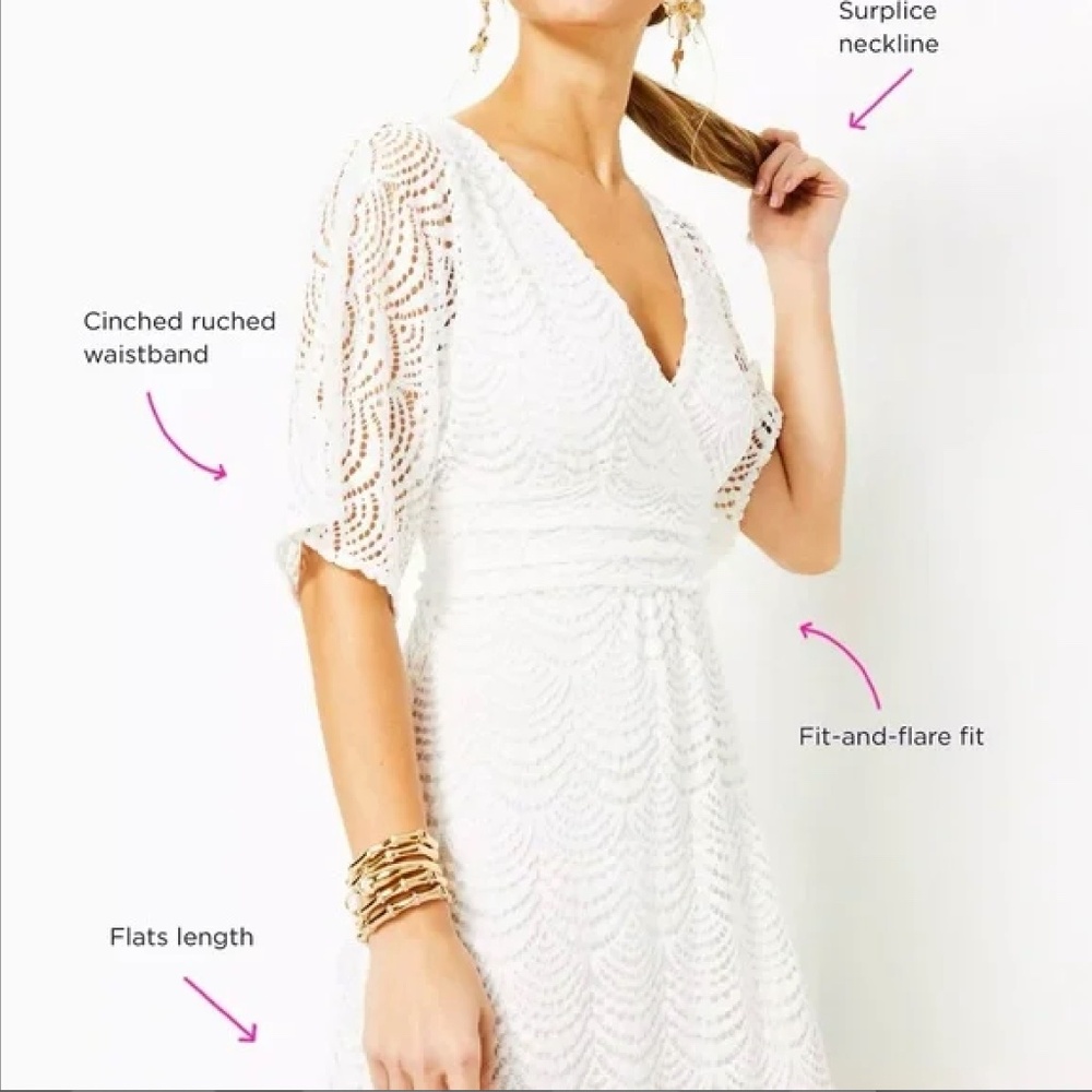Lilly Pulitzer Parigi Lace Maxi Dress in Resort White Scalloped Shell Lace